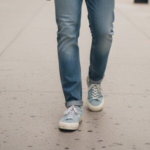 Converse Blue Suede Tyler the Creator Sneakers, Rare, Men’s Sz 6.5, well-loved